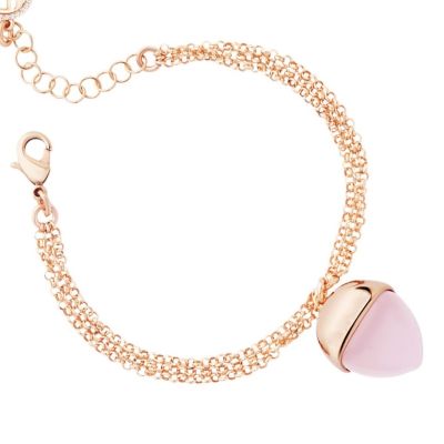 Double Strand Rose Gold Bracelet